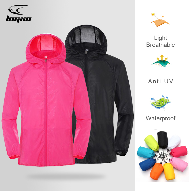 Outdoor Sport Windbreaker - Men Women Hiking Jacket Waterproof Quick