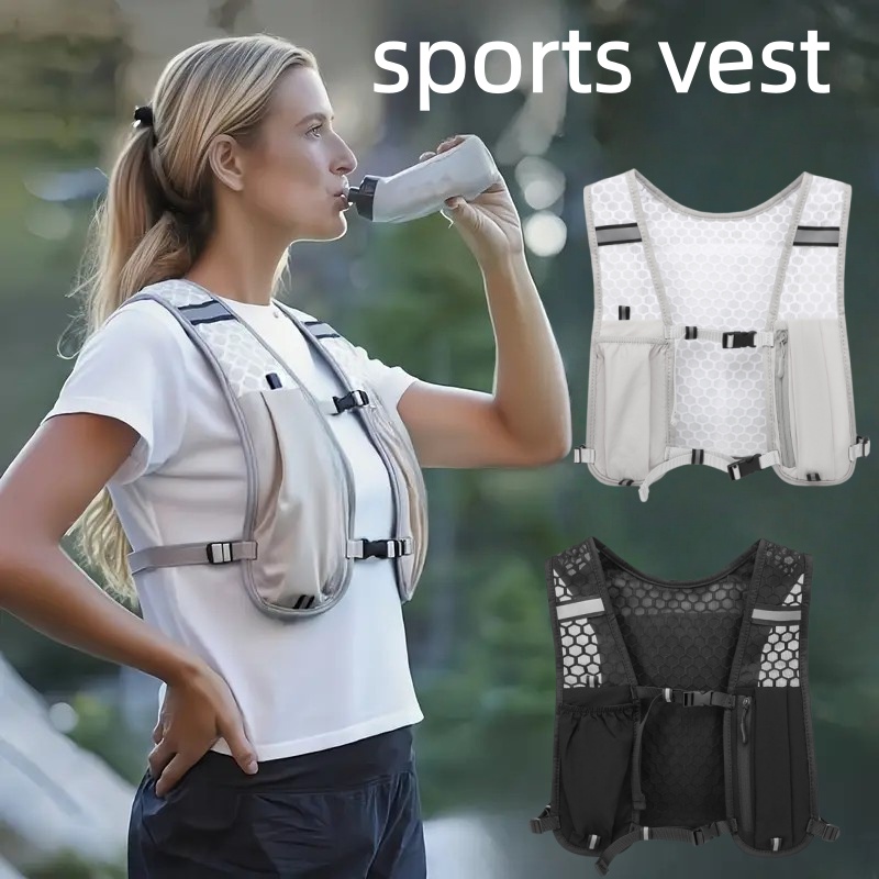 Trail Running Vest - Unisex Running Vest Water-Resistant Breathable Backpack
