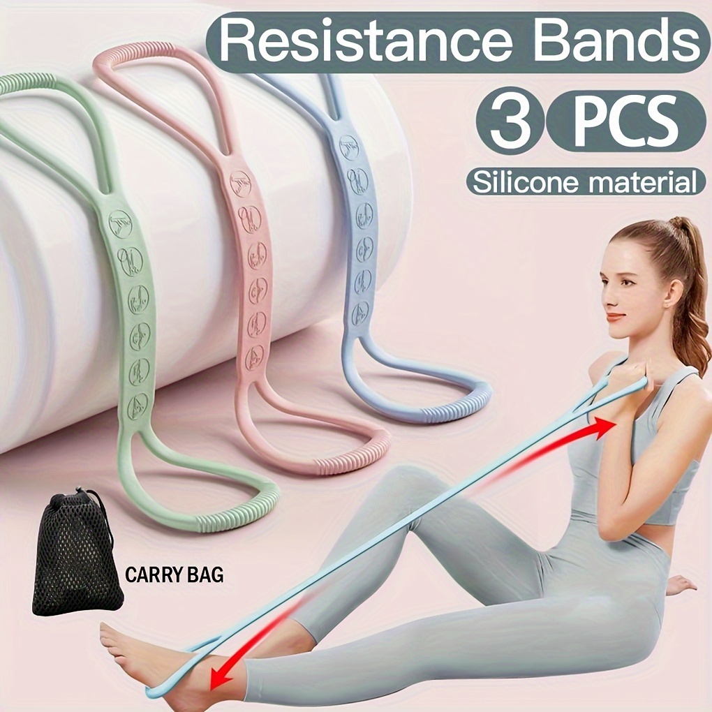 Outdoor Sport Jas - Silicone Resistance Bands Non-Slip Tension Stretch