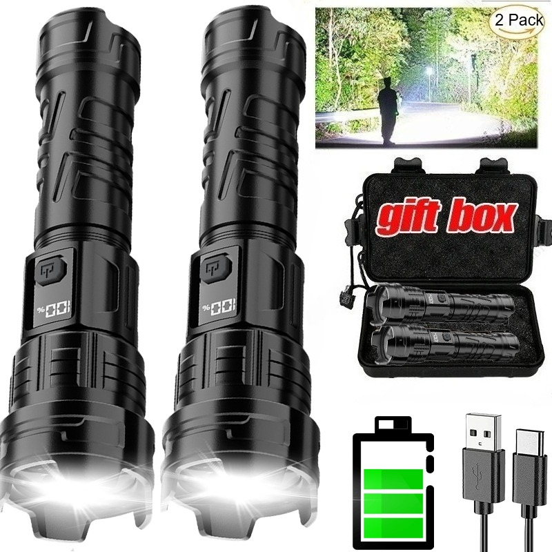 Outdoor Spotlight - Super Bright LED Flashlight USB Rechargeable