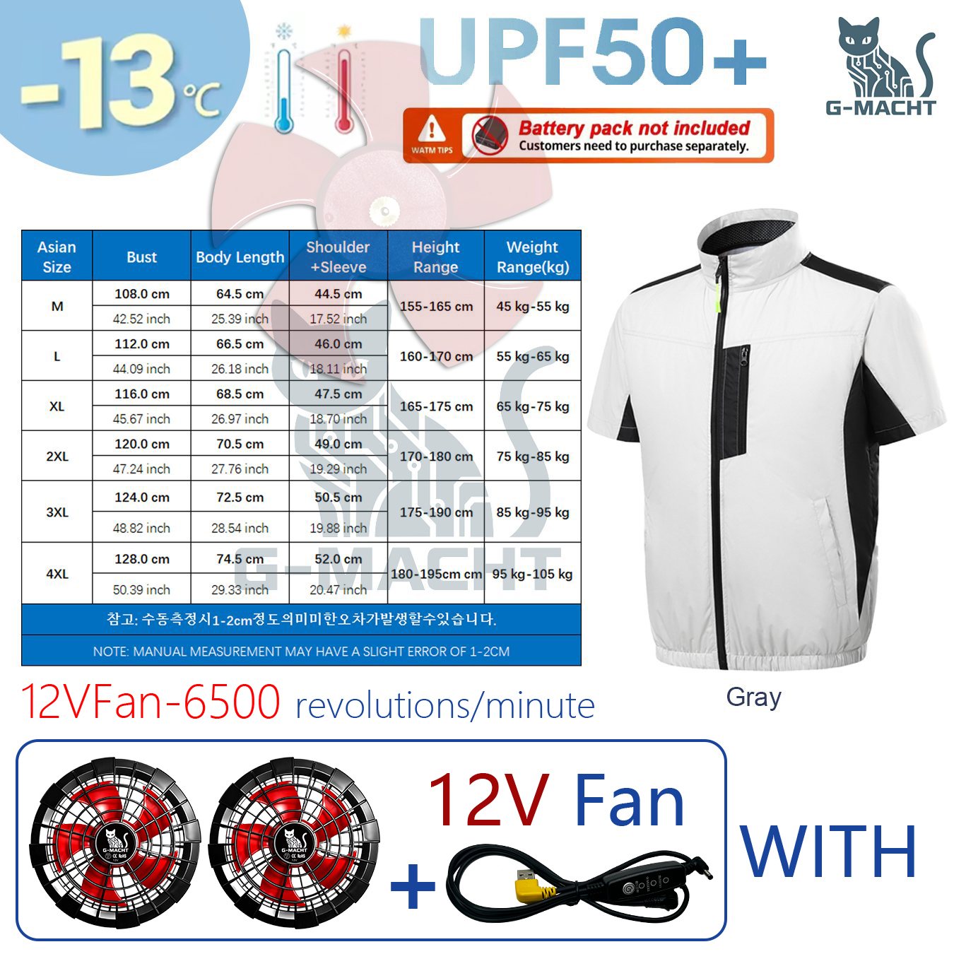 Summer 4 Fans Air Conditioning - Outdoor Sport Windbreaker 评论和价格