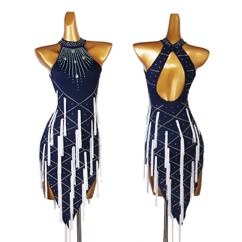 New Latin Performance Dance Dr - Outdoor Sport Dress 评论和价格