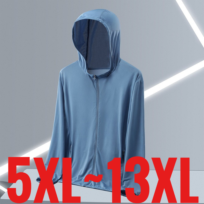 Extra Plus Size Men's Sun Prot - Outdoor Sport Windbreaker 评论和价格
