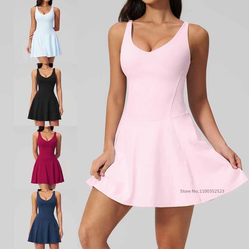Women Quick-dry Sleeveless Spo - Outdoor Sport Dress 评论和价格