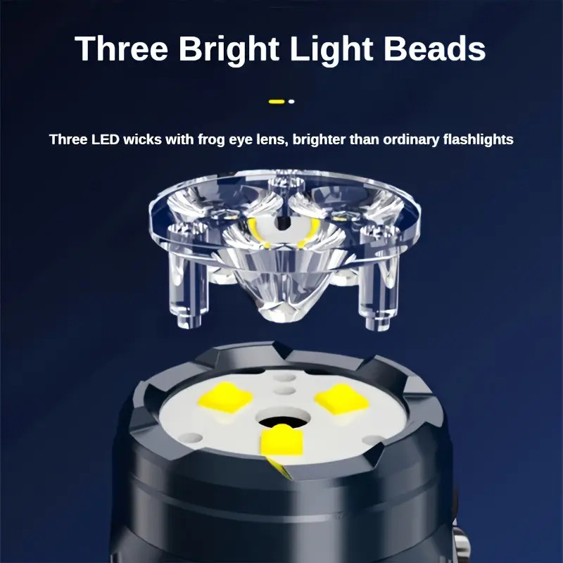 Mini 3LED Flashlight With Pen  - Outdoor Spotlight 评论和价格