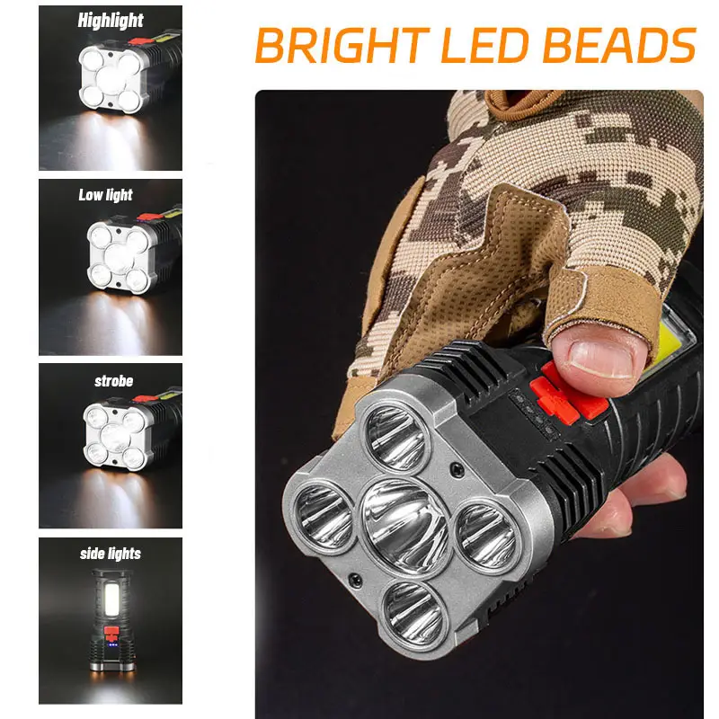 5 LED High Power Led Flashligh - Outdoor Spotlight 评论和价格