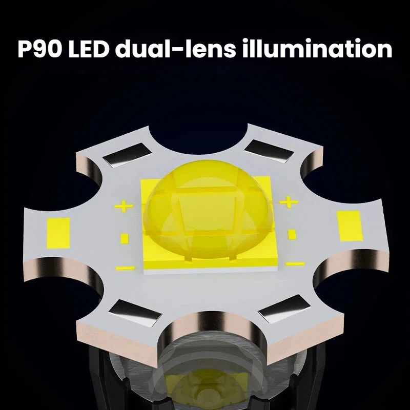 High-power P90 LED Flashlight  - Outdoor Spotlight 评论和价格