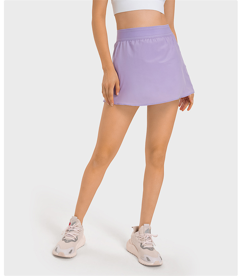 Women 2 In 1 Sport Tennis Skir - Outdoor Sport Dress 评论和价格