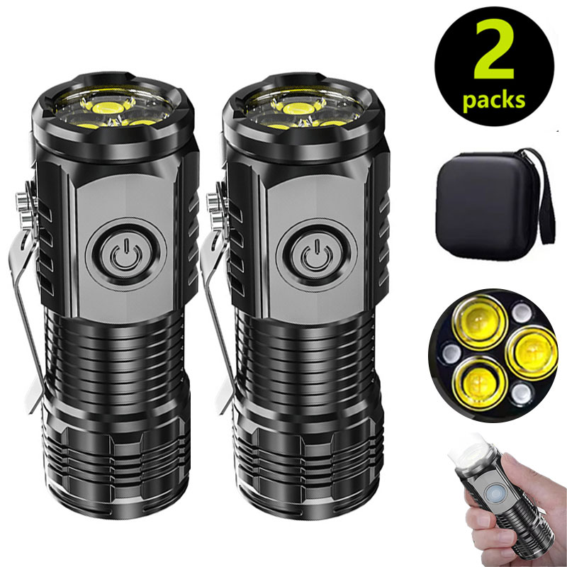 Mini 3LED Flashlight With Pen  - Outdoor Spotlight 评论和价格