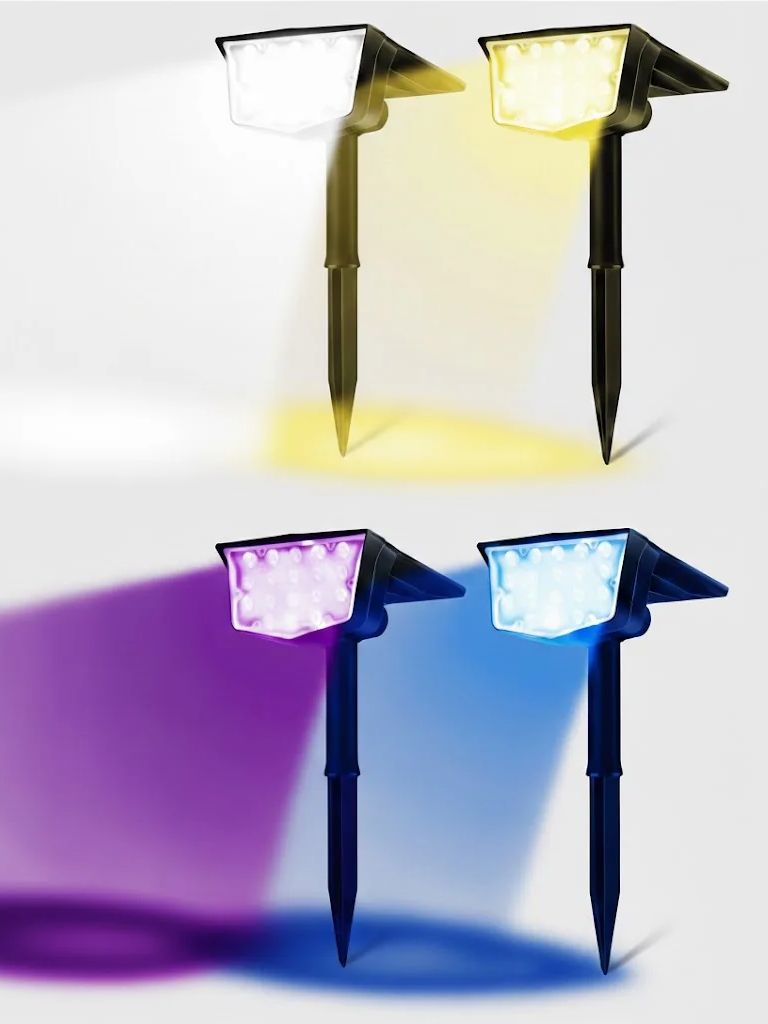 2Pcs Solar Outdoor Spot Lights - Outdoor Spotlight 评论和价格