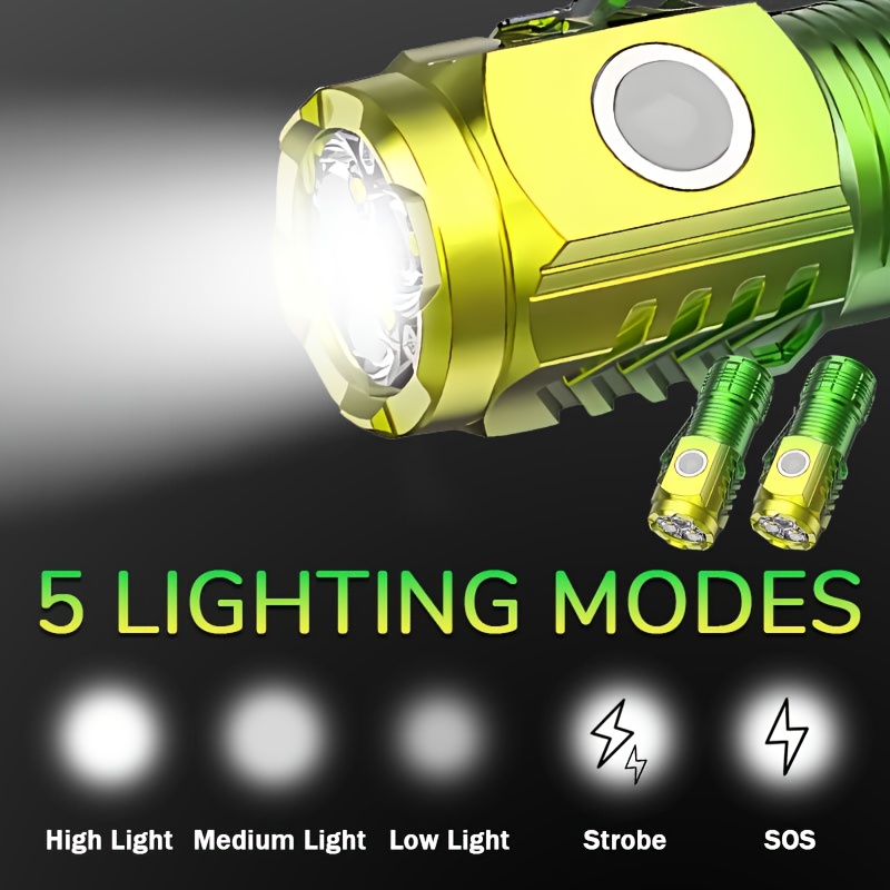 Mini 3LED Flashlight With Pen  - Outdoor Spotlight 评论和价格